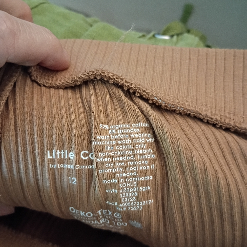 Organic Cotton LC Lauren Conrad Women's Tan Wide Leg Pants - Picture 4 of 4